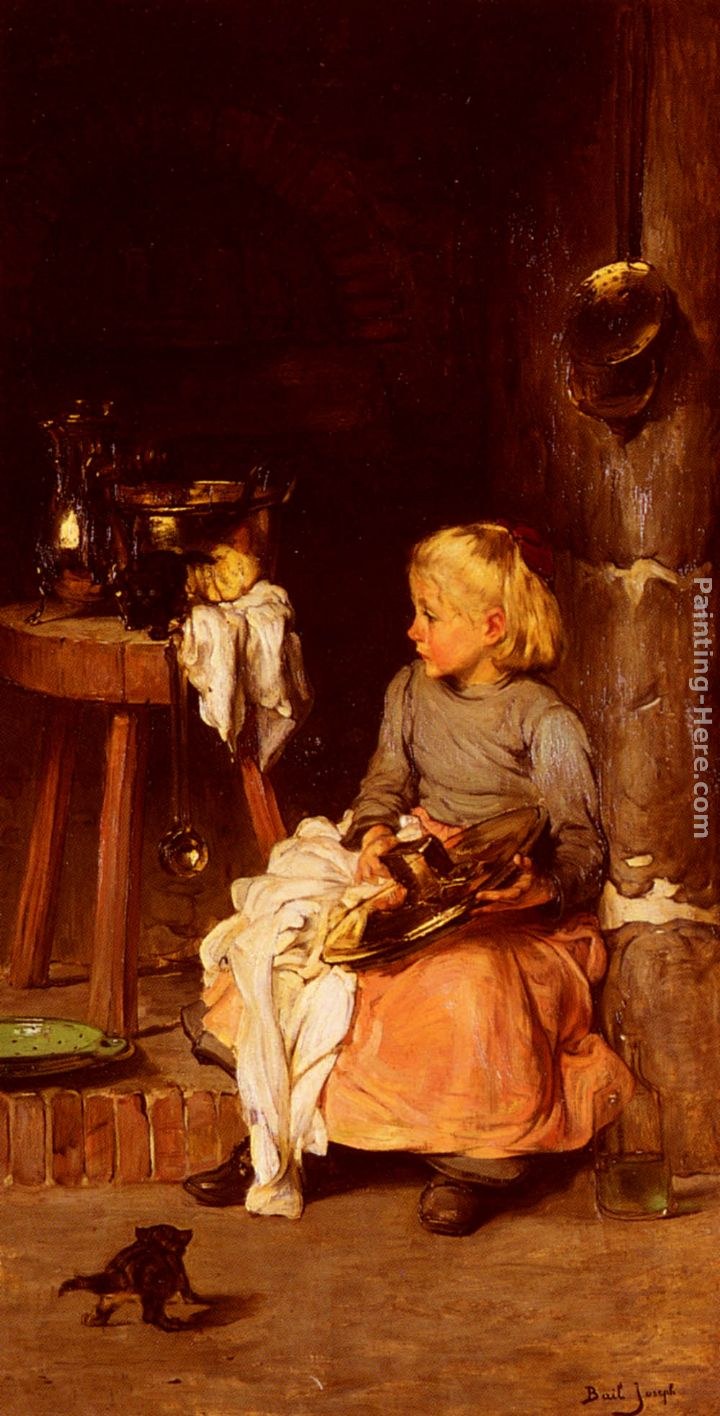 Claude Joseph Bail La Petite Fille Au Chaudron